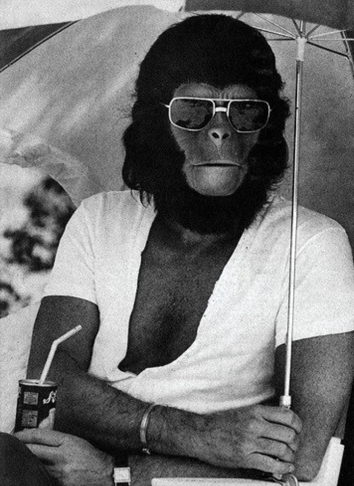planet of the apes on set